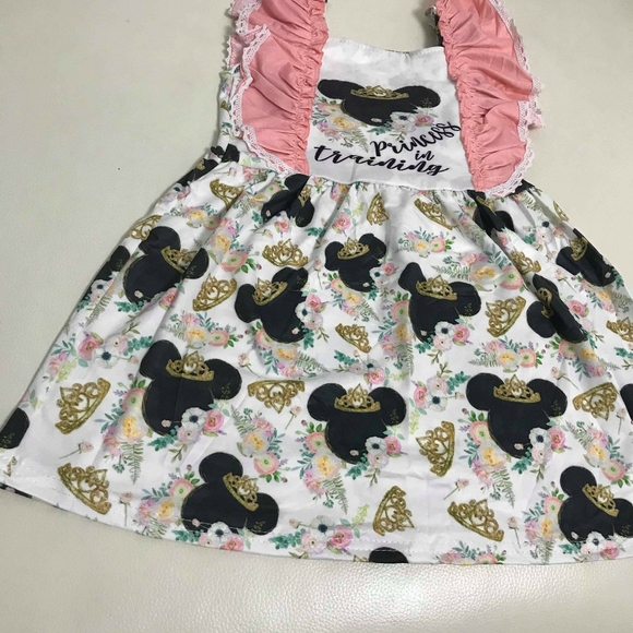Minnie mouse cute dress lace ruffles - Picture 2 of 6